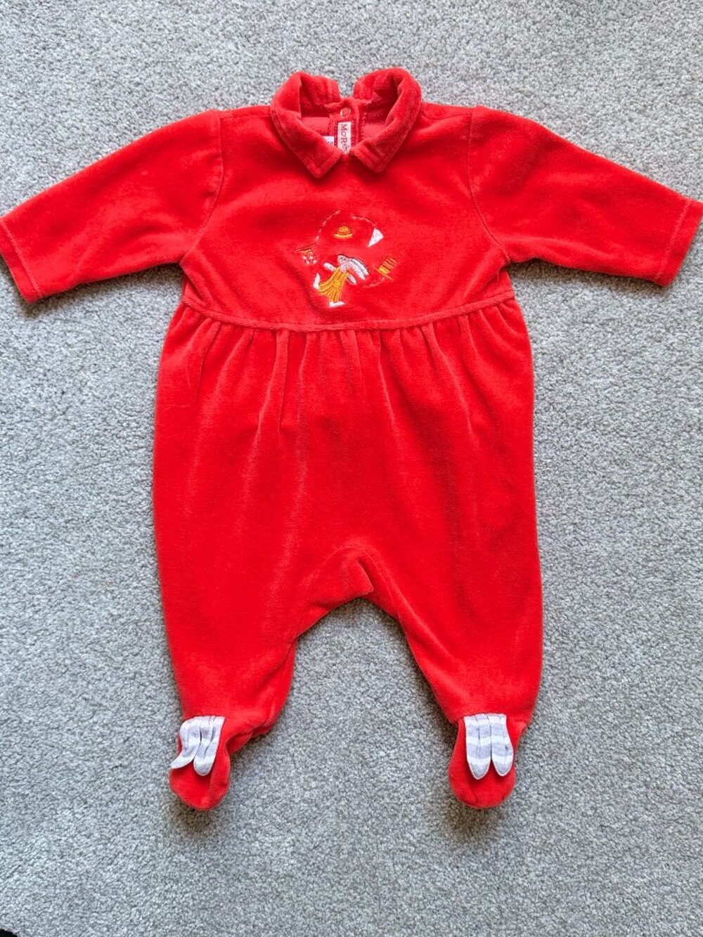 Merese Vintage Bright Footie Pajama Size 3 months
